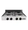 Estufa de Gas 4Q-CA Super Flama 4 Quemadores Acero Inoxidable
