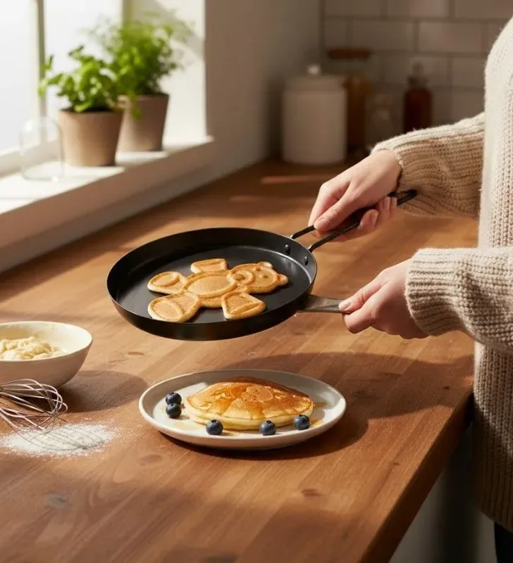 Comal Redondo 16 cm Hot Cakes Osito CR-16O Super Flama - Antiadherente