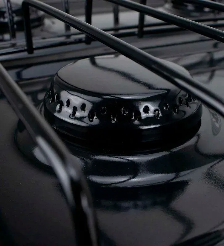 Estufa de Mesa Super Flama 4 Quemadores 4Q-N Negra - Portátil