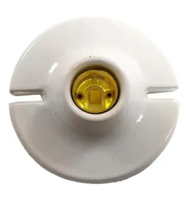 Portalámpara Redondo para Techo 4" Porcelana AKSI 117563 - Alta Resistencia