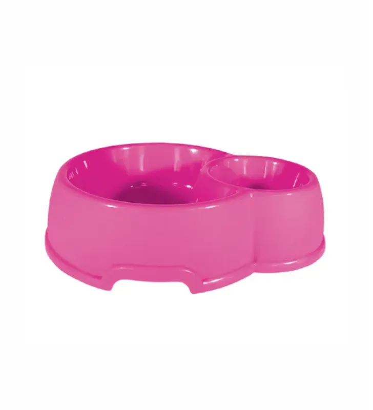 Comedero Doble Jerry MX-209 Yuliana – Plástico de colores para Mascotas