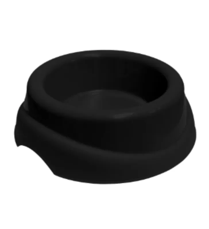 Plato Mascota Bruno Plastic Trends – Antivuelco Negro