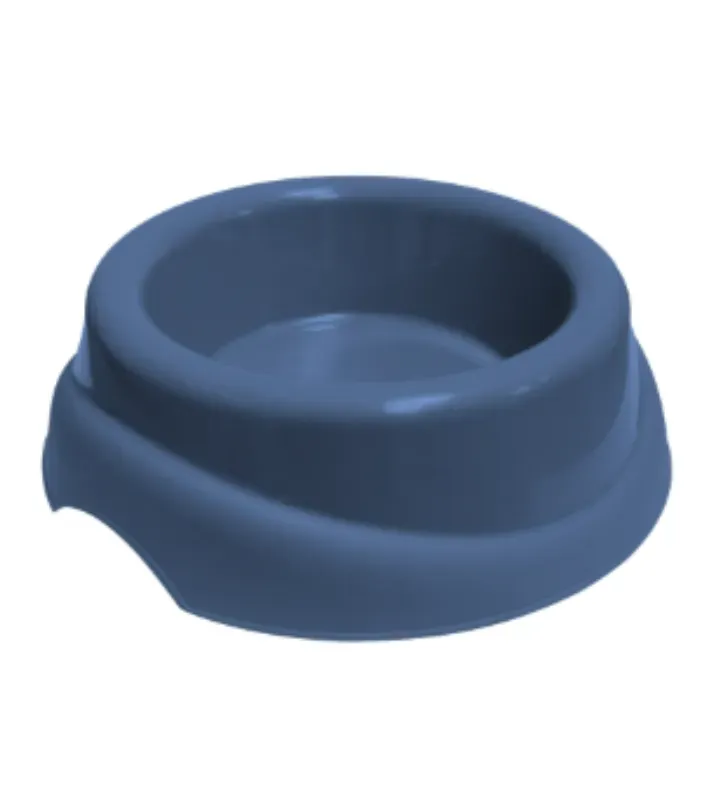 Plato Mascota Bruno Plastic Trends – Antivuelco Negro