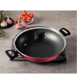 Wok Tramontina Loreto 28cm 3.3L Starflon Max con Tapa (27817-022)