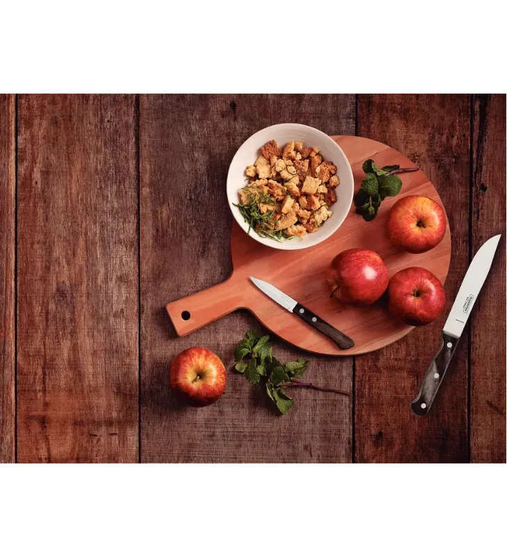 Set Cuchillos Tramontina Polywood 2 Piezas Cocina Castaño 29899/810