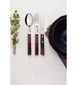Juego de Cubiertos Tramontina Polywood 3 Piezas Castaño 29899/811