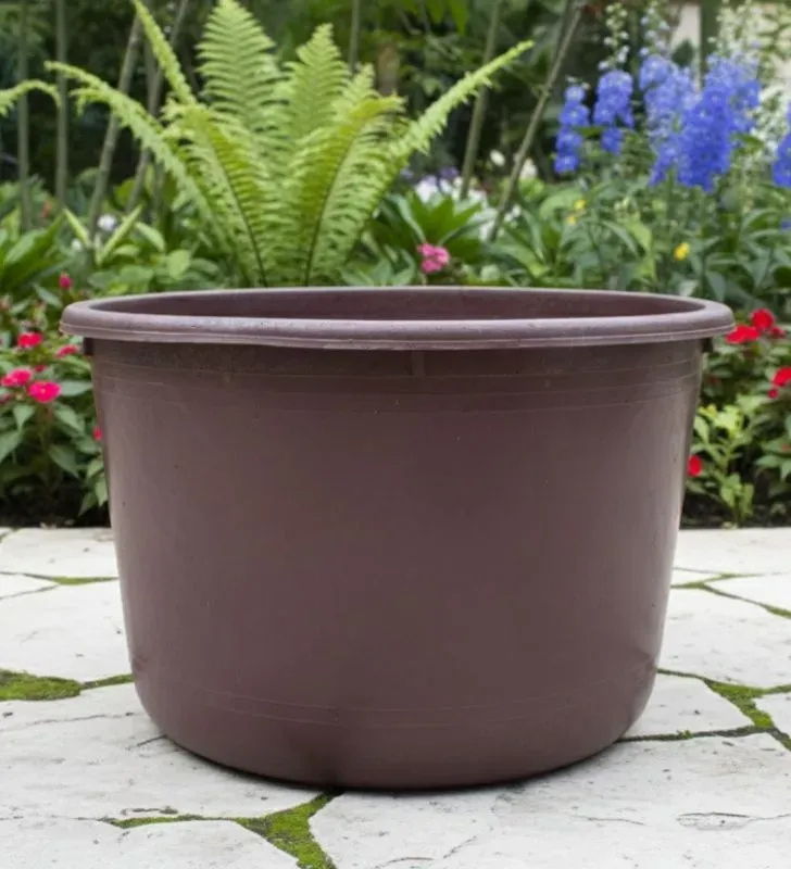 Tina Redonda 200 Litros de Plástico Marca Placero - Uso Industrial y Agrícola