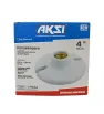 Portalámpara Redondo para Techo 4" Porcelana AKSI 117563 - Alta Resistencia