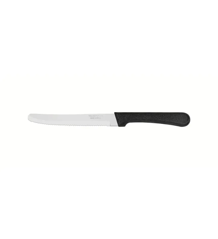 Cuchillo para Frutas Tramontina Plenus 5" Negro Acero Inox 22923/005
