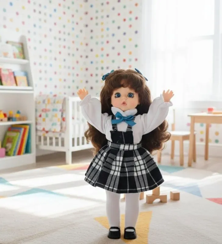 Muñeca Colegiala Jovi Chiquitines – Cuerpo de Trapo y Vinilo