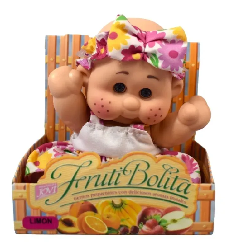 Muñeco Fruti Bolita Aroma Limón Jovi – Bebé de Vinilo Perfumado