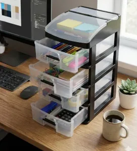 Organizador 4 Niveles Arplasa - Gavetas Transparentes