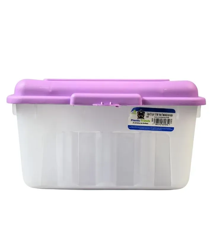 Caja Plástica Forza 13L SF13T Plastic Trends – Tapa Morada