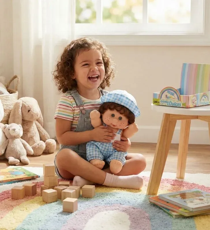 Muñeco Mini Rainbow Canela Jovi – Vinilo y Cabello