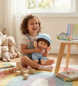 Muñeco Mini Rainbow Canela Jovi – Vinilo y Cabello