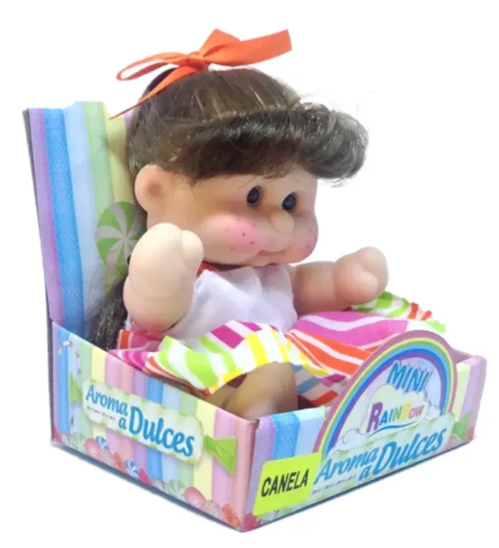 Muñeco Mini Rainbow Canela Jovi – Vinilo y Cabello