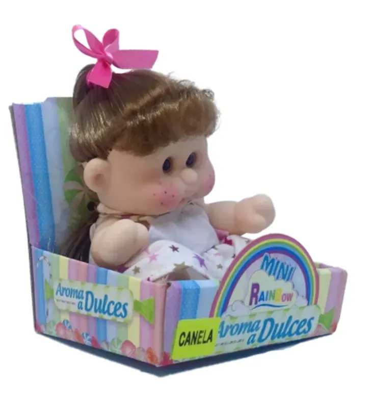 Muñeco Mini Rainbow Canela Jovi – Vinilo y Cabello