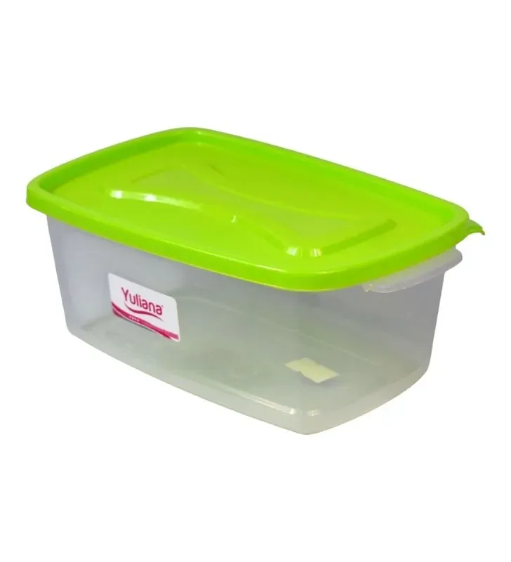 Refri Box Grande MX-207 Yuliana – Contenedor Plástico con tapas de colores