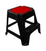 Banco Escalera 2 Peldaños MBESC Plastic Trends – Negro y Rojo
