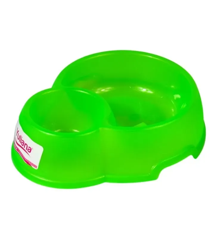 Comedero Doble Jerry MX-209 Yuliana – Plástico de colores para Mascotas