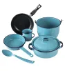 Batería de Cocina Cinsa Renata 7 Piezas Peltre Azul Turquesa