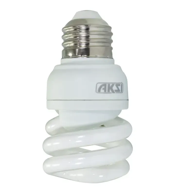 Foco Ahorrador AKSI Mini Espiral 9W - Luz Blanca (45W Eq.) | 110635
