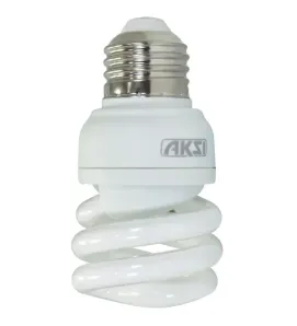 Foco Ahorrador AKSI Mini Espiral 9W - Luz Blanca (45W Eq.) | 110635