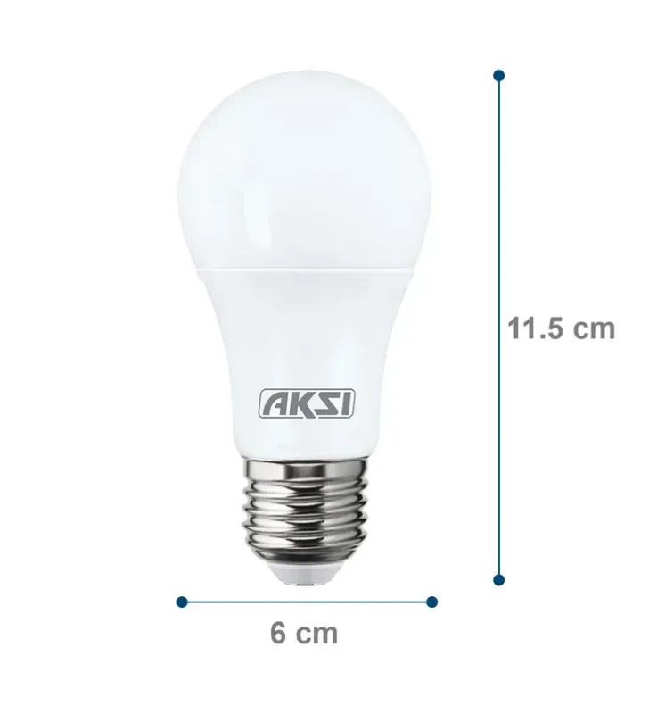 Foco LED AKSI A19 12W - 1100 Lúmenes Luz Blanca 6500K | 120027