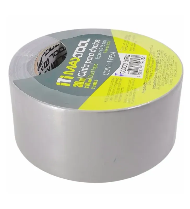 Cinta para Ductos MAXTOOL Reforzada 50mm x 30m | 305912