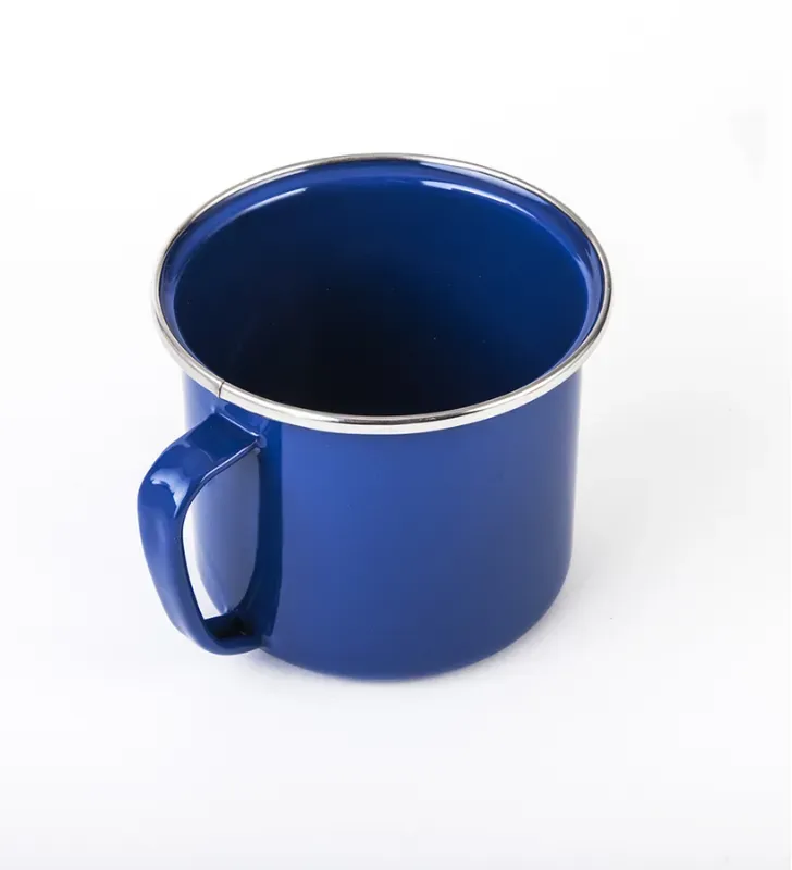 Vaso Recto CINSA PRAKTICA No. 12 - Acero Vitrificado Azul Esmaltado