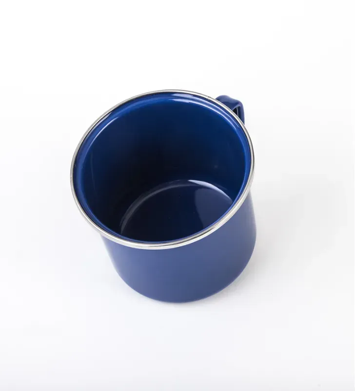 Vaso Recto CINSA PRAKTICA No. 12 - Acero Vitrificado Azul Esmaltado