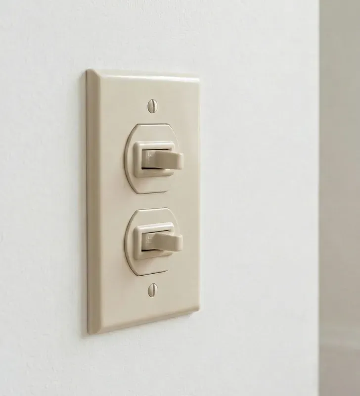 Interruptor de Palanca Doble AKSI 116881 - 10A 125V Placa Baquelita