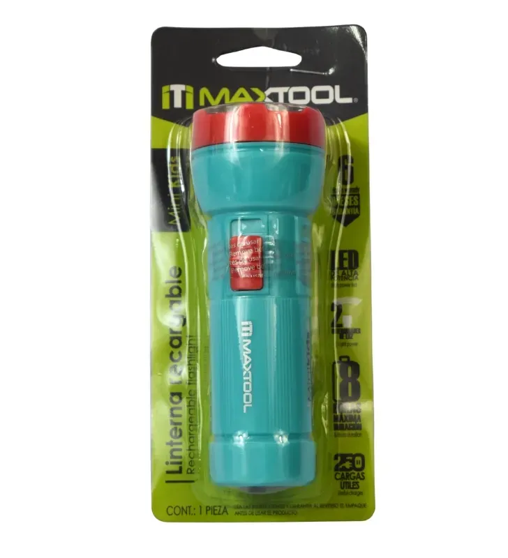Linterna Infantil Recargable LED MAXTOOL 0.5W Alta Autonomía 305209