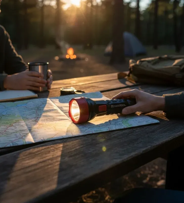 Linterna Utilitaria Recargable LED MAXTOOL 305212 - Emergencia y Trabajo