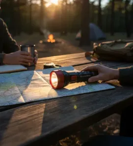 Linterna Utilitaria Recargable LED MAXTOOL 305212 - Emergencia y Trabajo