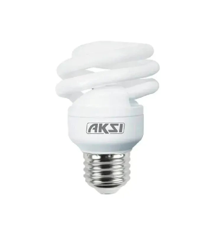 Foco Ahorrador AKSI Mini Espiral 9W - Luz Blanca (45W Eq.) | 110635