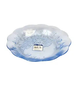 Plato Hondo CRISA Rosas Misty Blue 19.7 cm | 0826