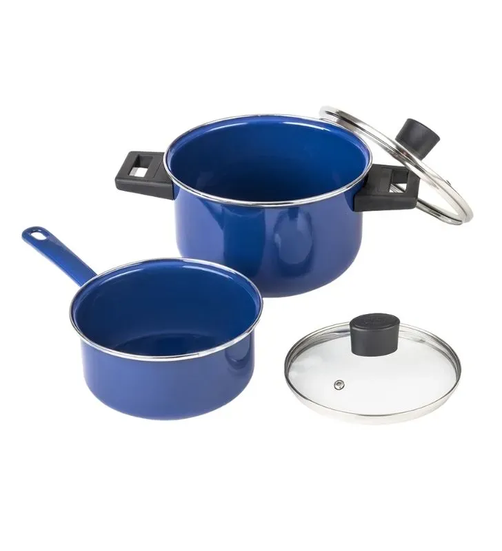 Batería de Cocina CINSA EUROPEA 10 Piezas - Acero Vitrificado Albania Azul