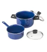 Batería de Cocina CINSA EUROPEA 10 Piezas - Acero Vitrificado Albania Azul