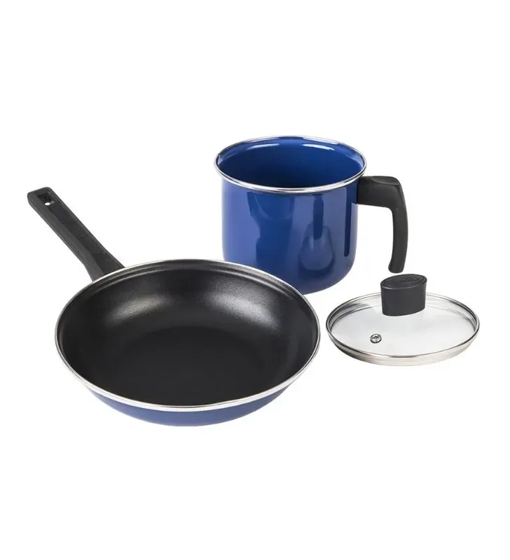 Batería de Cocina CINSA EUROPEA 10 Piezas - Acero Vitrificado Albania Azul