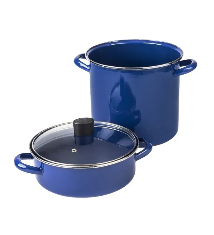 Batería de Cocina CINSA EUROPEA 10 Piezas - Acero Vitrificado Albania Azul