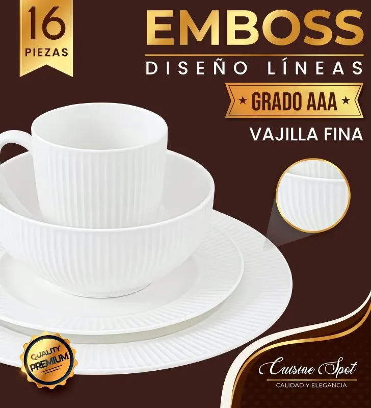 Vajilla Lineas Cuisine