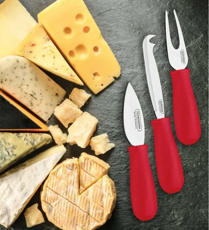 Juego para Quesos Tramontina Harmoniza 3 Pzas. Acero Inoxidable | 23498718