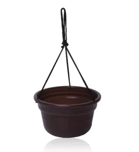 Maceta Colgante ARPLASA No. 0 Plástico Chocolate para Suculentas