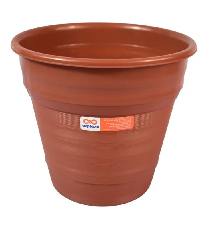 Maceta ARPLASA No. 3 Plástico Efecto Barro para Jardín