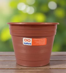 Maceta ARPLASA No. 1 Plástico Colores Barro y Chocolate