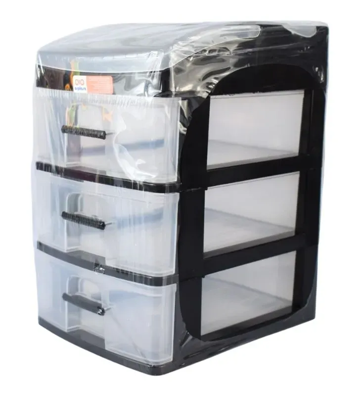 Organizador de Plástico ARPLASA 3 Niveles – Cajonera Transparente