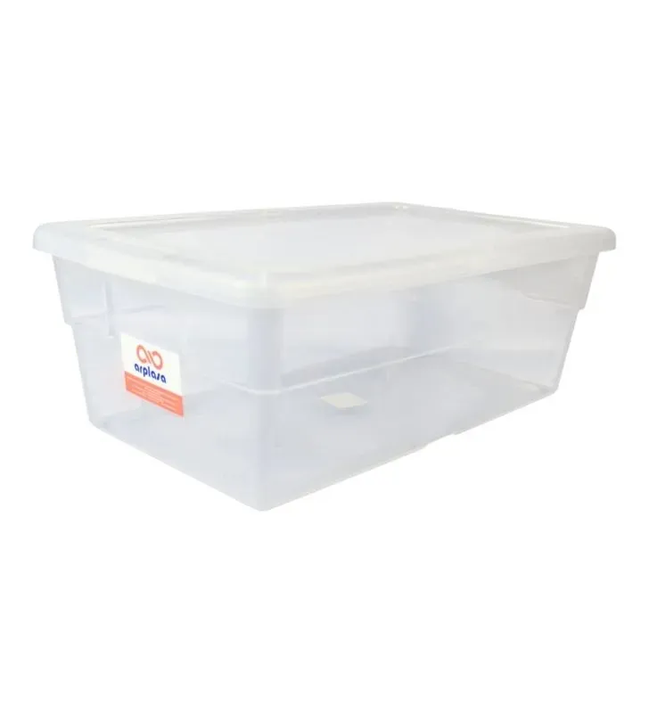 Caja Zapatera Gigante ARPLASA Plástico Transparente con Tapa