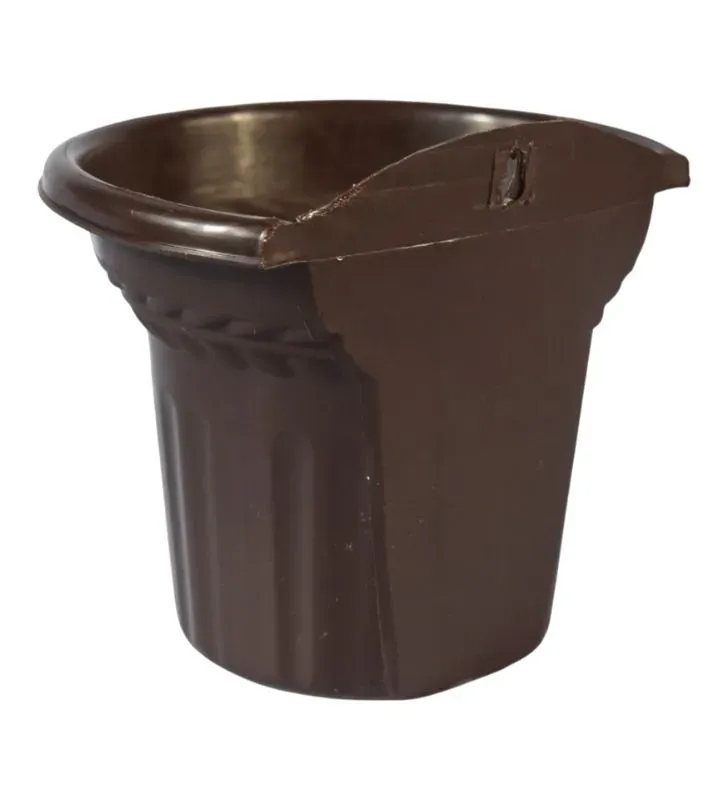 Maceta Pared ARPLASA No. 1 Plástico Chocolate – Jardín Vertical