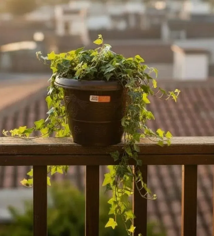 Maceta Flores ARPLASA No. 2 Plástico Chocolate Decorada